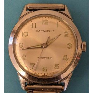 Vintage Men's Caravelle Automatic Manual Wind 33mm M3 Wrist watch silver tone
